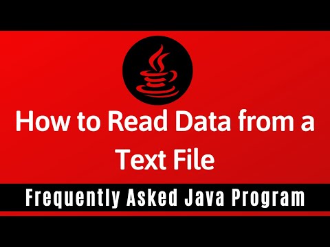 Frequently Asked Java Program 29: How To Read Data From Text File