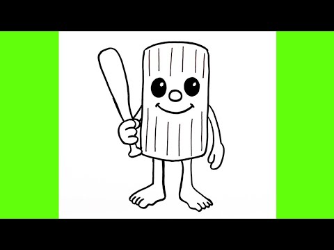 Kolay Tung Tung Sahur Resmi Nasıl Çizilir, Çocuklar İçin Öğretici Çizim, Kolay Çizim Eğitimi