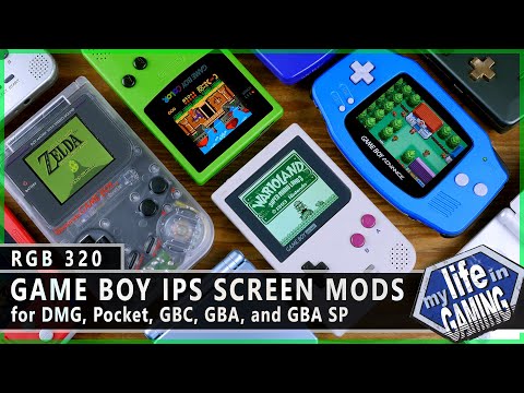 Game Boy IPS Screen Mods for DMG, Pocket, GBC, GBA, and GBA SP :: RGB320 / MY LIFE IN GAMING