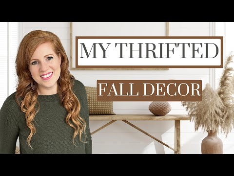 🍂🏠🍁THRIFTED (& AMAZON) FALL DECOR 2023• SHOP WITH ME • DIY  #goodwill #homedecor #thrifting #fall