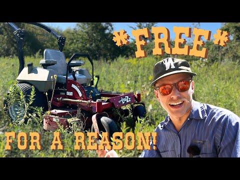 Abandoned For Years! FREE Zero Turn Mower. WILL IT RUN??