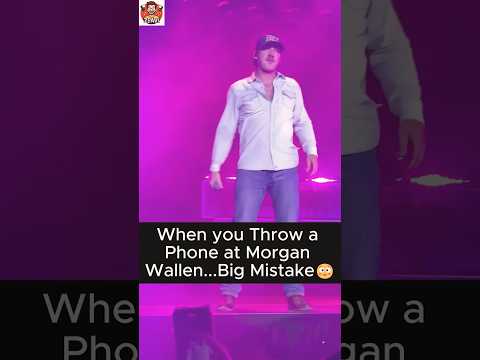 Fan Throws Phone at Morgan Wallen… His Savage Reaction SHOCKED Everyone 😳🔥📱
