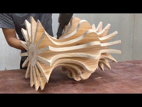 Reuse Scrap Wood To Design A Beautiful And Stylish Coffee Table // Skillful Woodworking