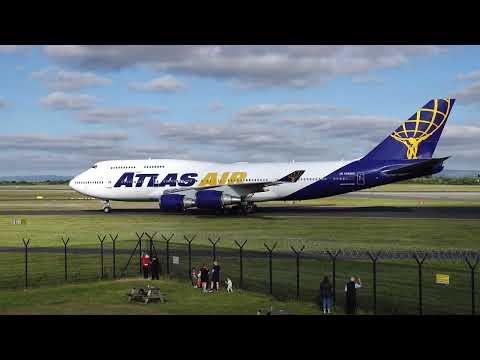 RARE Atlas 747 Queen of the Skies Visits Manchester Airport