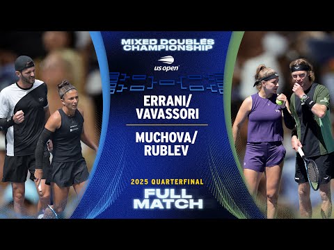 Muchova/Rublev vs. Errani/Vavassori Full Match | 2025 US Open Quarterfinal