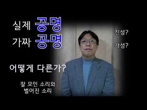 공명된 소리의 이해 #성악발성 #성악레슨 #공명 #마스께라 #진성 #가성