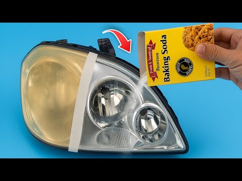 Make Headlights Like Crystal Clear in 1 Minutes With This Ingenious Trick !