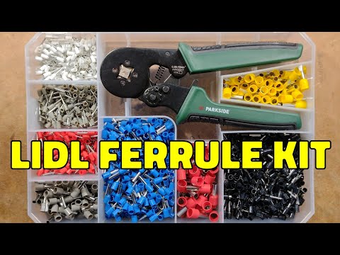 Excellent value LIDL/Parkside wire bootlace ferrule kit