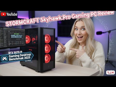 STORMCRAFT Skyhawk Pro Gaming PC Review - RTX 5070 i9 Benchmark 2025 | Tech Mania