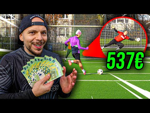 1.000€ FUßBALL CHALLENGE mit unserem TORWART! *Parade = 10€*