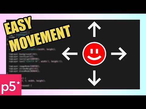 Beginner's Guide: Make things move with keyboard input in P5js
