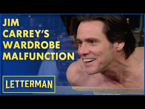 Jim Carrey's Wardrobe Malfunction | David Letterman