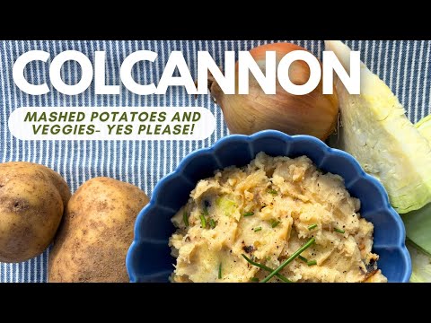 Extra Cheesy Colcannon with Caramelized Onions & Roasted Cabbage