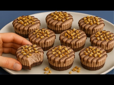 The Best No-Bake Dessert I've Ever Eaten! Easy Mini Cheesecakes Recipe in 10 Minutes!