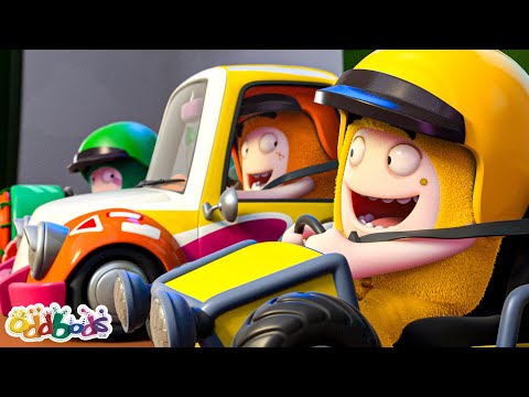 The Super Tiny Car Race | Oddbods - Sports & Games Cartoons for Kids