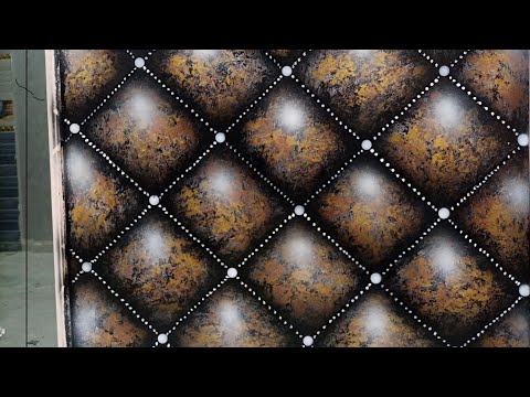 طريقة سهلة وبسيطة لعمل ديكور تنجيد 3D