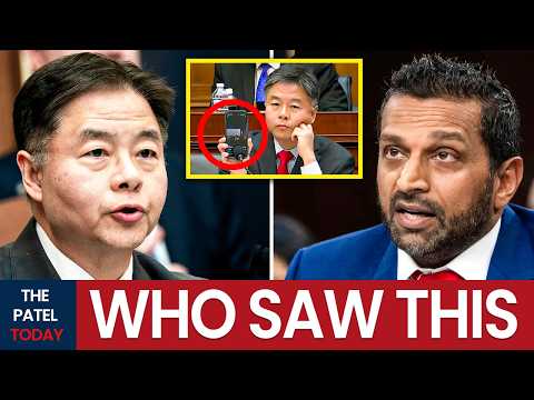 Ted Lieu Pressed Play on Epstein Files | Kash Patel Freezes for 67 Seconds on Client List Question