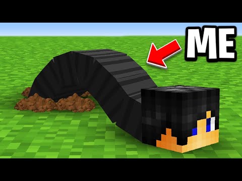 Minecraft, But I Become a WORM!
