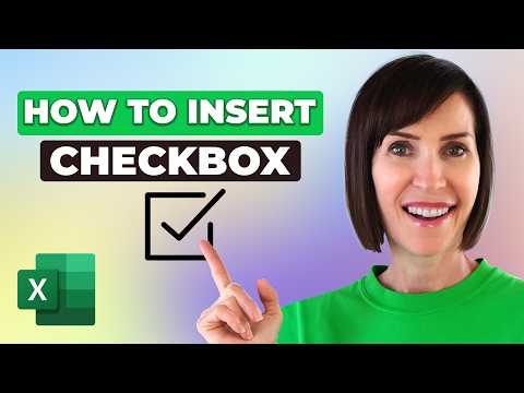 How to Insert a Checkbox in Excel | Interactive Checklists