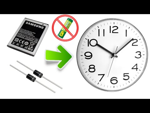 We install a lithium-ion battery in a wall quartz clock instead of a 1.5V AA battery.