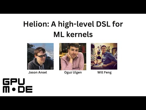 Lecture 82 Helion: A high-level DSL for ML kernels