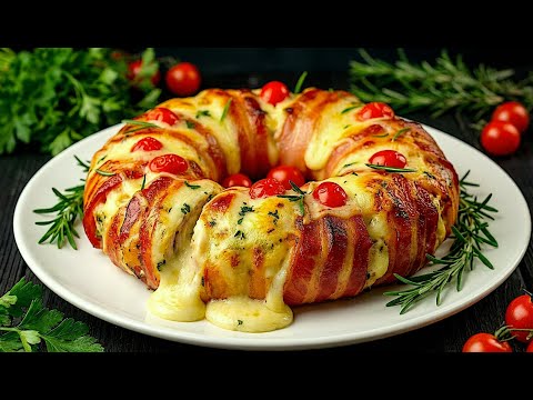 👉 "20 minutes! You've never tasted chicken rolls wrapped in bacon like these before 😋🍗🥓🧀"