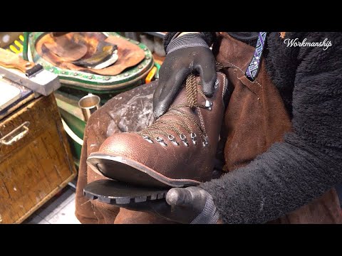 Traditional Handmade Leather Hiking Boots | Inside a 100-Year-Old Shoe Factory