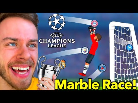 Champions League MARBLE RACE gegen TORHÜTER! 😂😍