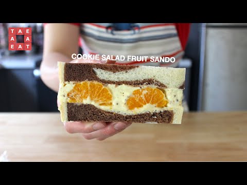 Combining Cookie Salad and Fruit Sando | Hybrid Bakes (West Meets East Edition) | with trial & error