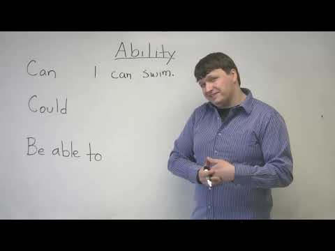 Basic English Grammar: CAN, COULD, BE ABLE TO