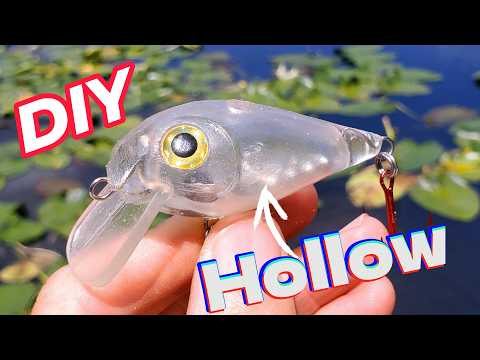 How I Made Hollow Fishing Lures That Look Factory-Made (DIY Roto-Molding Machine!) #LureBuilding