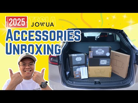 特斯拉 Tesla Model 3/Y - 2025配件安裝 | Jowua Model Y 配件6件套深度評測！交車後最實用改裝&安裝陷阱公開👍🏻#jowua