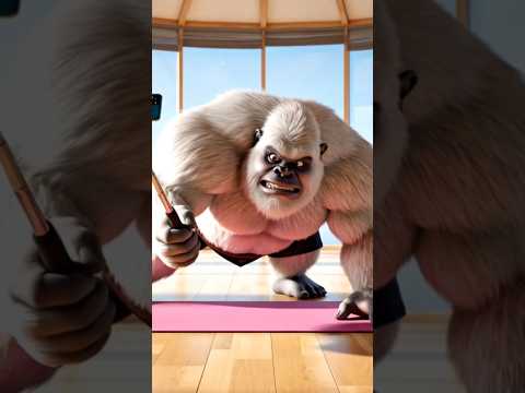 Fluffy Yeti Is On Workout Google Veo 3 Vlog #veo3 #bigfoot #vlog #fluffyyeti