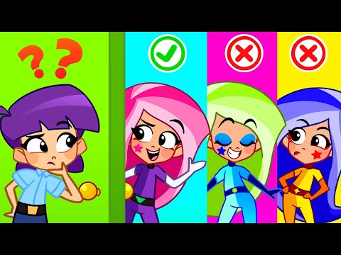 Lie Detector Hat, Who's the Real Villainess? 🎩✨ | Fun Learning for Kids