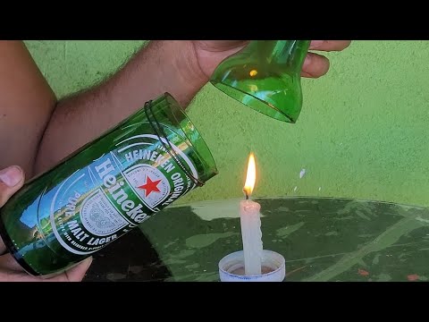 super rápido o corte como cortar garrafa de vidro simples
