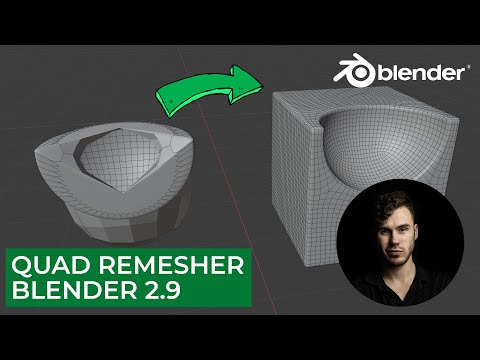 Quad Remesher в Blender 2.9 | Авто ретопология | Уроки на русском для начинающих