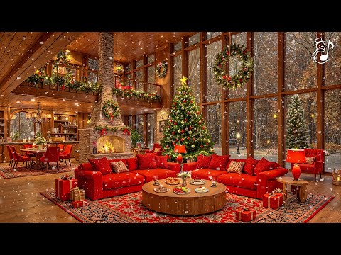 Relaxing Christmas Music with Fireplace Ambience🎄Merry Christmas 2026🎅 Top Christmas Songs Playlist