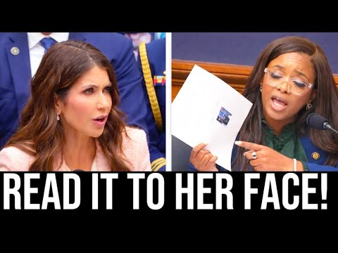 Rep. Jasmine Crockett DESTROYS Noem Over HIDING A Child From Congress