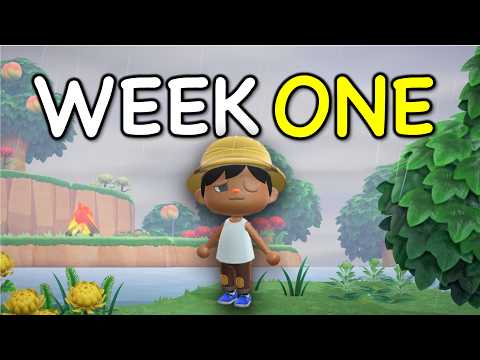 The First Week on my New Animal Crossing Island