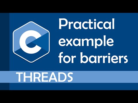 Practical example to barriers (pthread_barrier)