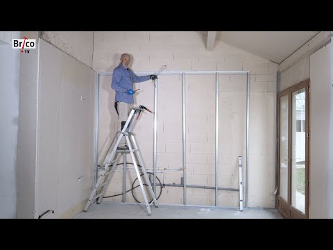 Réaliser une contre cloison en plaque de plâtre - Tuto bricolage avec Robert