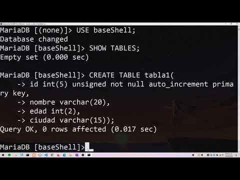 Crear base de datos XAMPP desde SHELL