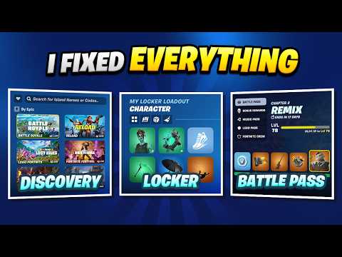 I fixed Fortnite's Locker UI AGAIN... and the rest of the game