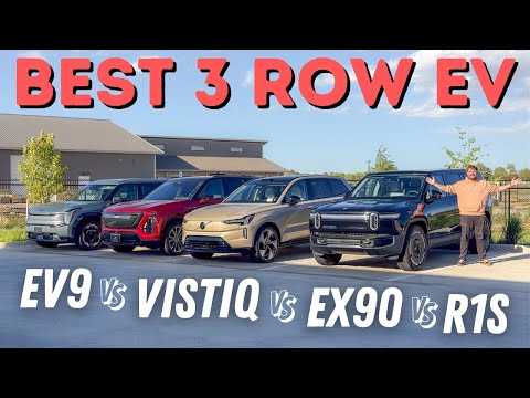 This Is The 3-Row Electric SUV To Buy! Volvo EX90 vs Rivian R1S vs Kia EV9 vs Cadillac Vistiq