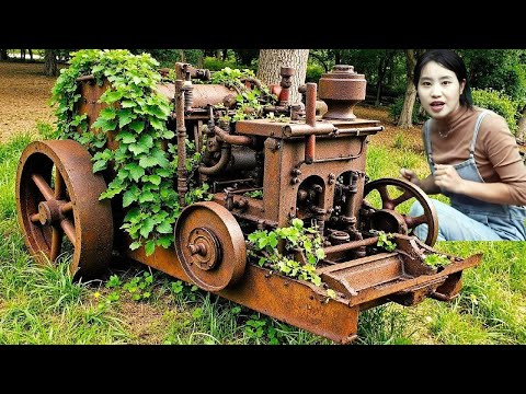 Amazing Restoration Of Rusty Hammer Drill By Young Girl ，Electric Breaker ！