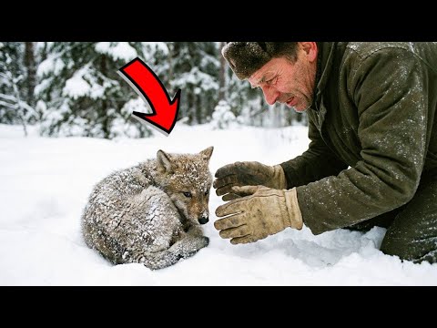 Он нашёл замерзающего волчонка в снегу. Но, что произошло потом - НЕВЕРОЯТНО!