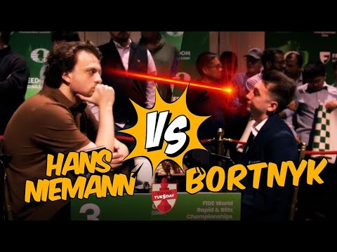 HANS NIEMANN VS BORTNYK II 2024 FIDE World Blitz Championship R6