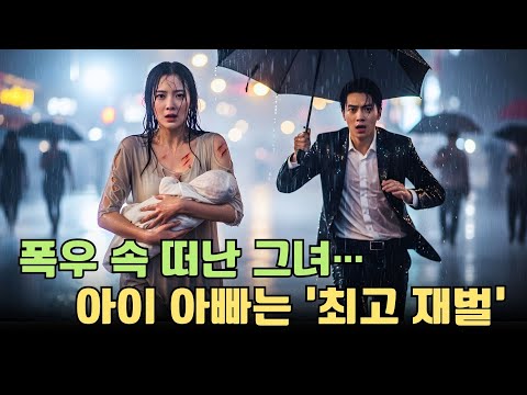 폭우 속 아이를 안고 떠난 그녀… 아이의 아빠가 최고 재벌이었다니!