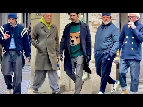 🔥VERY HANDSOME MEN ON STREET STYLE 🇮🇹2026 ITALIAN WINTER FASHION & MILAN MEN’S SHOPPING #gqkorea 