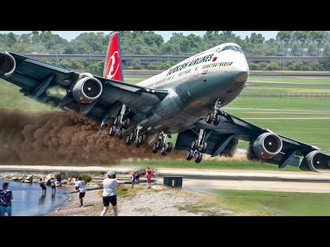 Extremely dangerous moments in aviation, captured by the camera in 2024!
